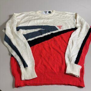 Tyrolia By Head Mens Large Wool Blend Geometric Ski Snowboard Sweater Vintage
